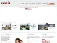 Tablet Screenshot of antaresengenharia.com.br